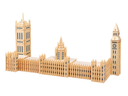 Wieża zegarowa Big Ben składanka drewniana puzzle 3D P125 Sea-Land