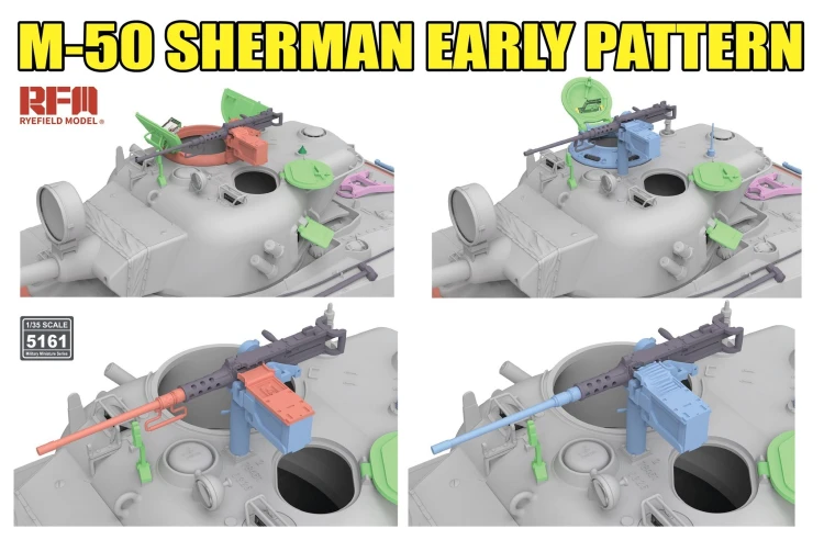 Czołg M-50 Sherman Early Pattern Degem Aleph / Degem Beth RM-5161 RFM