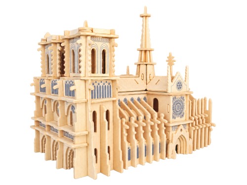 Katedra Notre Dame składanka drewniana puzzle 3D P151 Sea-Land