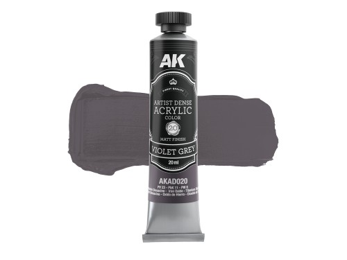 Farba akrylowa Artist Dense Acrylic Color Violet Grey AKAD020 AK Interactive