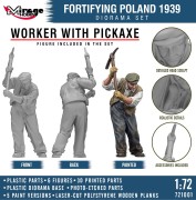 Fortifying Poland 1939 - Diorama budowy polskich fortyfikacji i schronu bojowego Typ 1 721001 Mirage