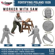 Fortifying Poland 1939 - Diorama budowy polskich fortyfikacji i schronu bojowego Typ 1 721001 Mirage