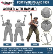 Fortifying Poland 1939 - Diorama budowy polskich fortyfikacji i schronu bojowego Typ 1 721001 Mirage