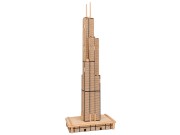 Wieżowiec Sears Tower składanka drewniana puzzle 3D P191 Sea-Land