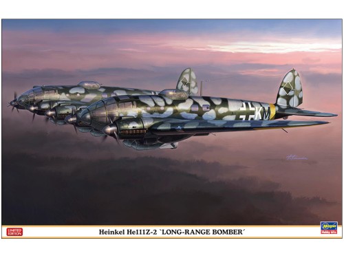 Samolot Heinkel He 111Z-2 Long-Range Bomber 02534 Hasegawa