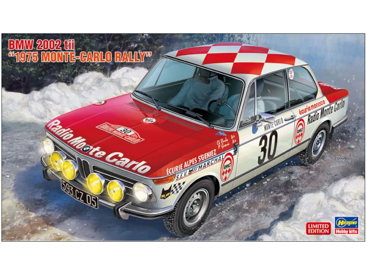 BMW 2002 tii 1975 Monte Carlo Rally 20516 Hasegawa