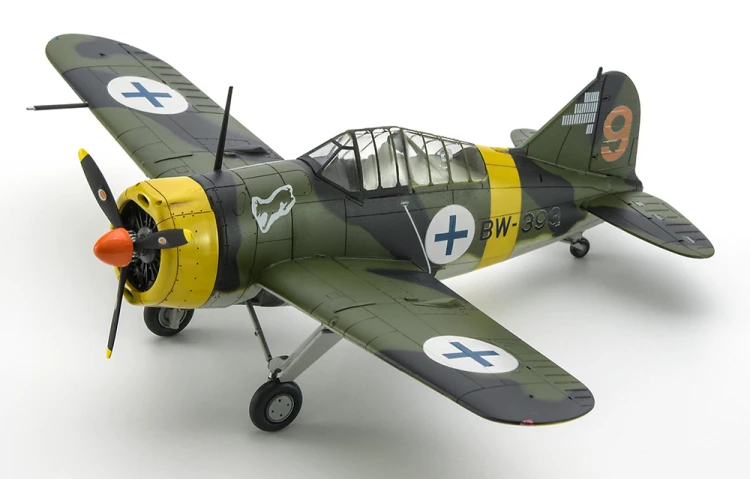 Samolot Brewster B-239 Buffalo Finnish Air Force Aces 02533 Hasegawa