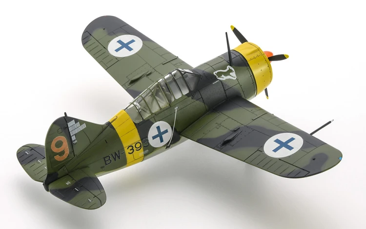 Samolot Brewster B-239 Buffalo Finnish Air Force Aces 02533 Hasegawa