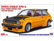 Toyota Starlet KP61 S (3-Door) Middle Version (1980) Custom Version 20819 Hasegawa