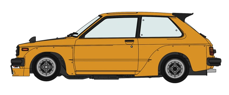 Toyota Starlet KP61 S (3-Door) Middle Version (1980) Custom Version 20819 Hasegawa