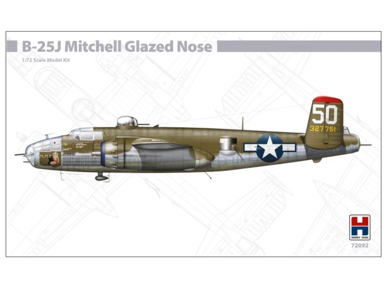 Samolot North American B-25J Mitchell Glazed Nose 72092 Hobby 2000