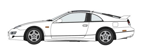 Nissan Fairlady Z (Z32) Version R Twin Turbo 2by2 (1998) White Pearl 20817 Hasegawa