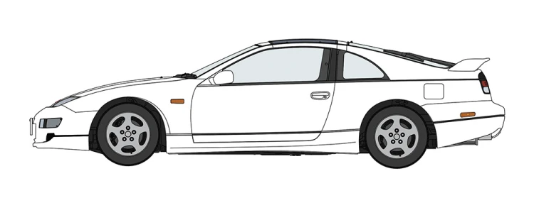 Nissan Fairlady Z (Z32) Version R Twin Turbo 2by2 (1998) White Pearl 20817 Hasegawa