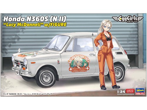 Honda N360S (N II) Lucy McDonnell with Figure SP689 Hasegawa