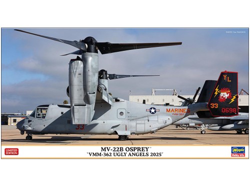 Samolot Bell Boeing MV-22B Osprey VMM-362 Ugly Angels 2025 02530 Hasegawa