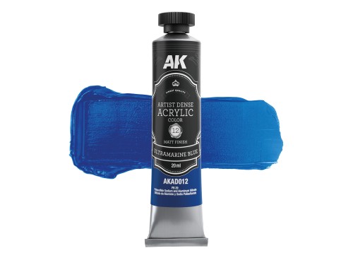Farba akrylowa Artist Dense Acrylic Color Ultramarine Blue AKAD012 AK Interactive