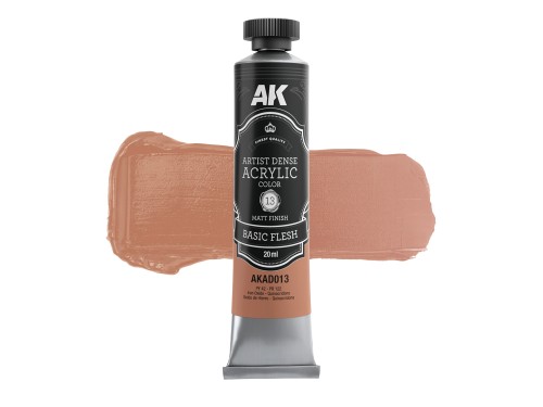 Farba akrylowa Artist Dense Acrylic Color Basic Flesh AKAD013 AK Interactive