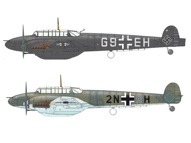 Samolot Messerschmitt Bf 110C-6 2115 Eduard