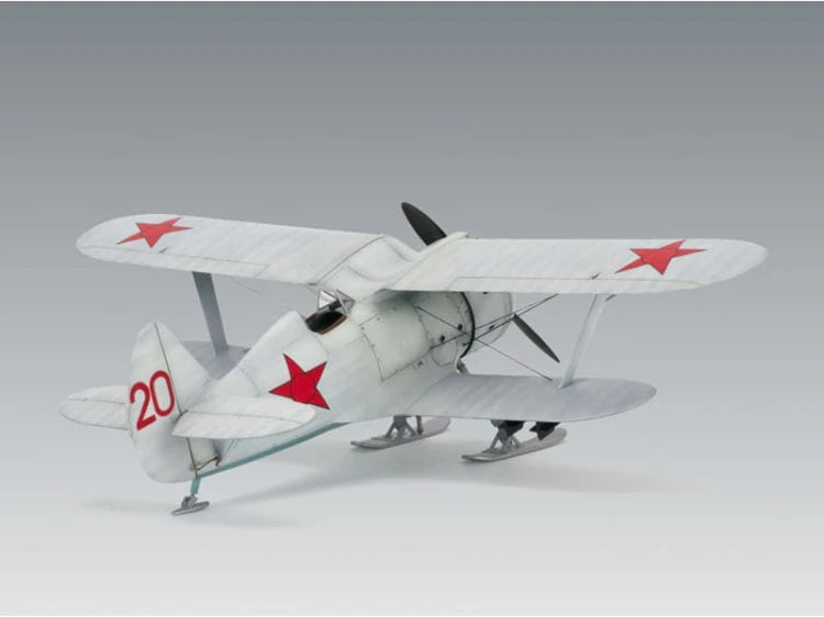 Samolot Polikarpow I-153 Chaika winter 48096 ICM