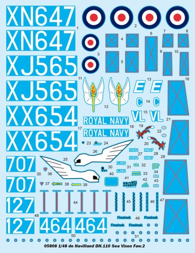 Samolot De Havilland DH.110 Sea Vixen Faw.2 05808 Trumpeter