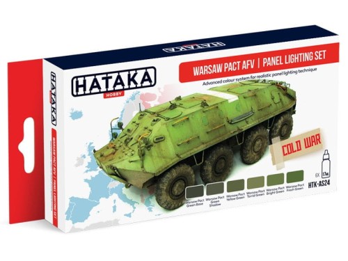Zestaw farb akrylowych Układ Warszawski HTK-AS24 Hataka