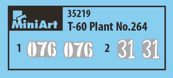 Czołg T-60 Plant No. 264 35219 MiniArt