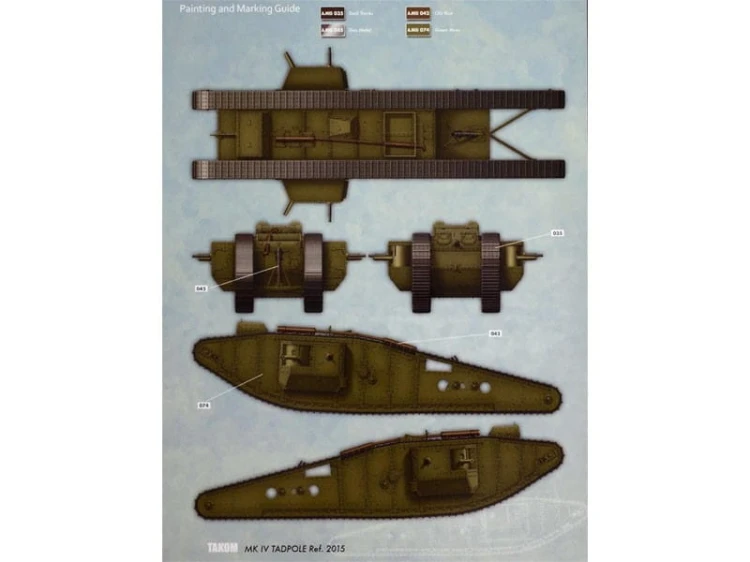 Czołg Mark IV Tadpole Kijanka 2015 Takom