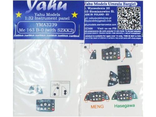 Fototrawiona tablica do Me 163 B-0 YMA3239 Yahu