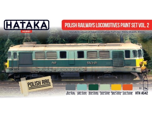 Zestaw farb Polskie lokomotywy PKP HTK-AS42 Hataka