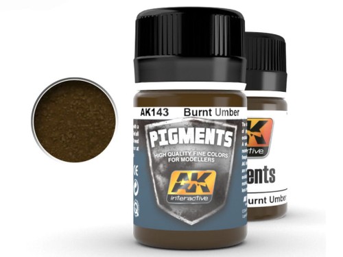 Pigment modelarski Burnt umber AK143 AK Interactive