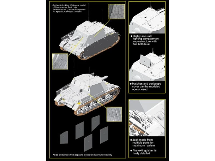Działo Sturmpanzer Ausf.I als Befehlspanzer 6819 Dragon