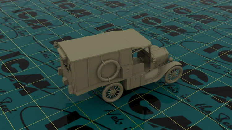 Samochód Ford Model T 1917 Ambulance 35662 ICM