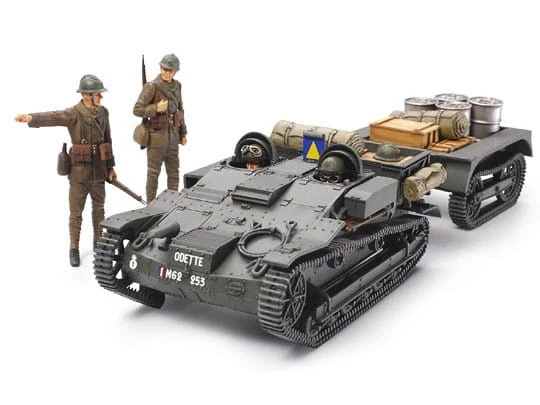 Ciągnik artyleryjski Renault UE z przyczepką 35284 Tamiya