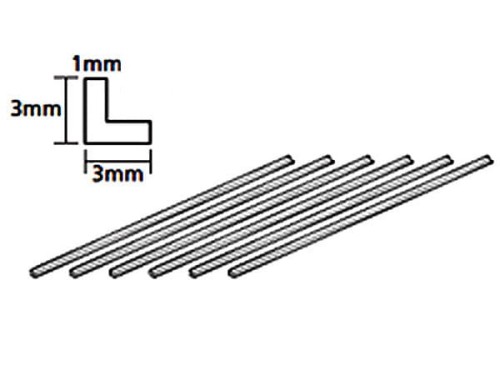 Profil plastikowy przezroczysty kształtownik kątownik L 70204 Tamiya