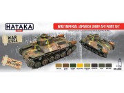 Zestaw farb akrylowych Japanese Army AFV HTK-AS69 Hataka