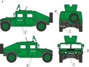 Kalkomania Humvee HMMWV w Wojsku Polskim 35D04 Toro