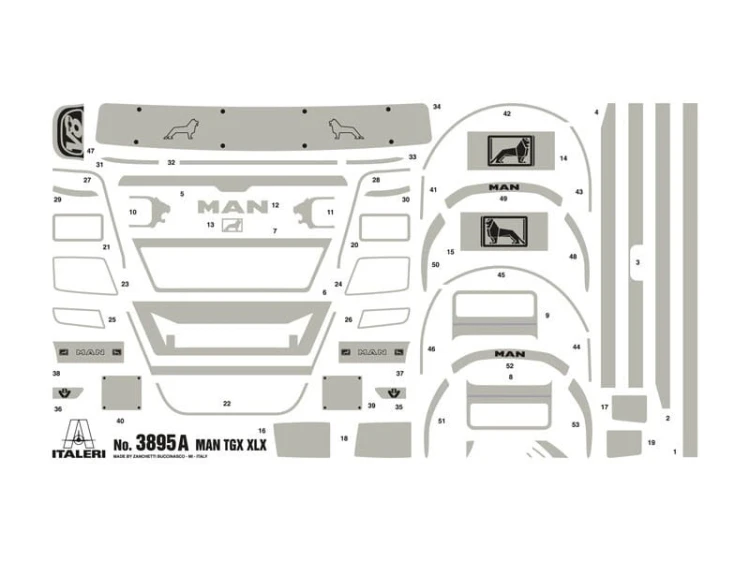 MAN TGX XLX 3895 Italeri