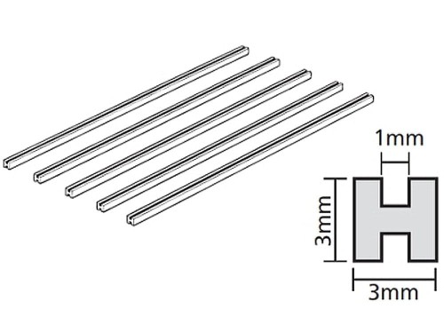 Profil plastikowy przezroczysty kształtownik H 70206 Tamiya