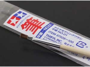 Pędzelek modelarski płaski 01