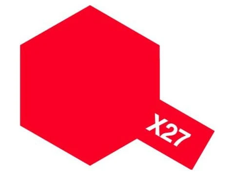 Farba akrylowa X-27 Red Clear 81527 Tamiya