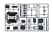 Samochód Ford Transit II radiowóz policyjny 3657 Italeri