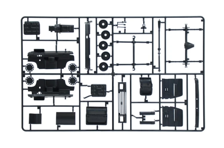 Samochód Ford Transit II radiowóz policyjny 3657 Italeri