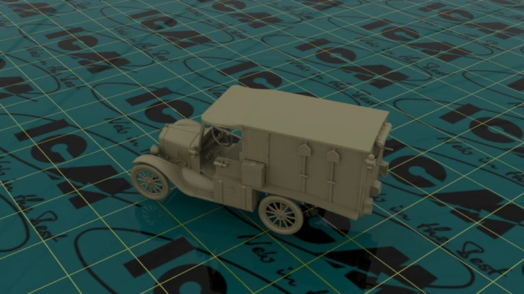 Samochód Ford Model T 1917 Ambulance 35662 ICM