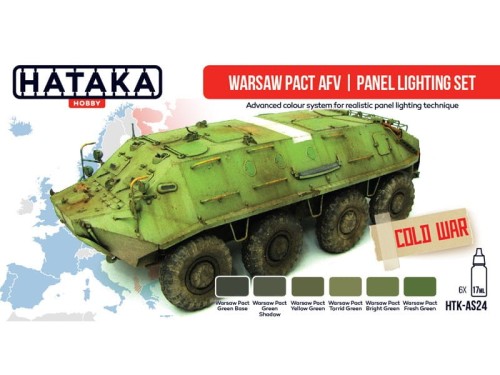 Zestaw farb akrylowych Układ Warszawski HTK-AS24 Hataka