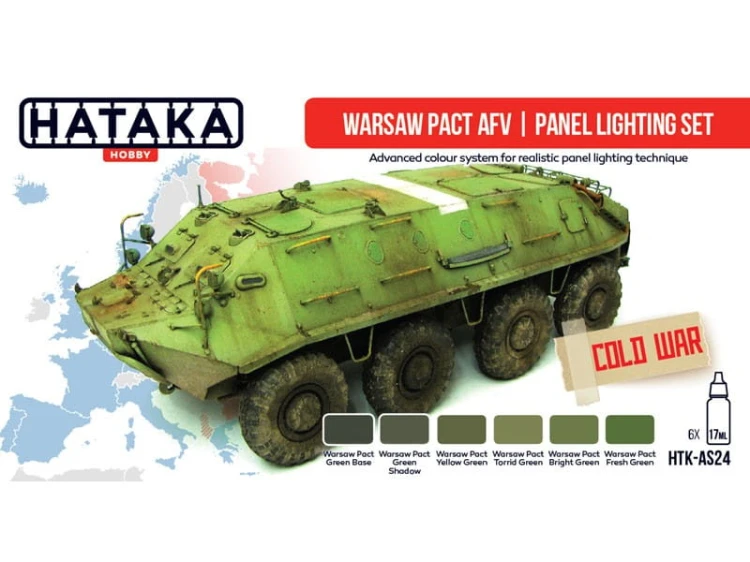 Zestaw farb akrylowych Układ Warszawski HTK-AS24 Hataka