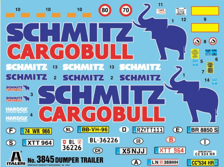Naczepa wanna Schmitz Cargobull 3845 Italeri