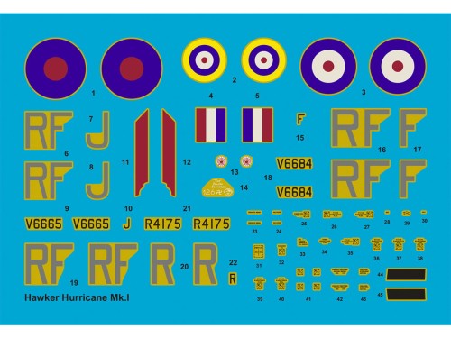 Samolot Hawker Hurricane Mk.Ia 72001 Hobby 2000