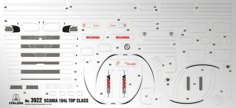 Scania 164L Topclass 3922 Italeri
