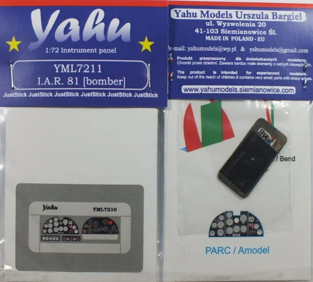 Fototrawiona tablica do IAR 81 (bomber) YML7211 Yahu