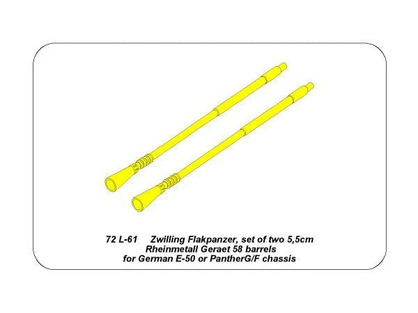 Lufy 5,5cm do czołgu E-50 lub Panther G/F 72L61 Aber